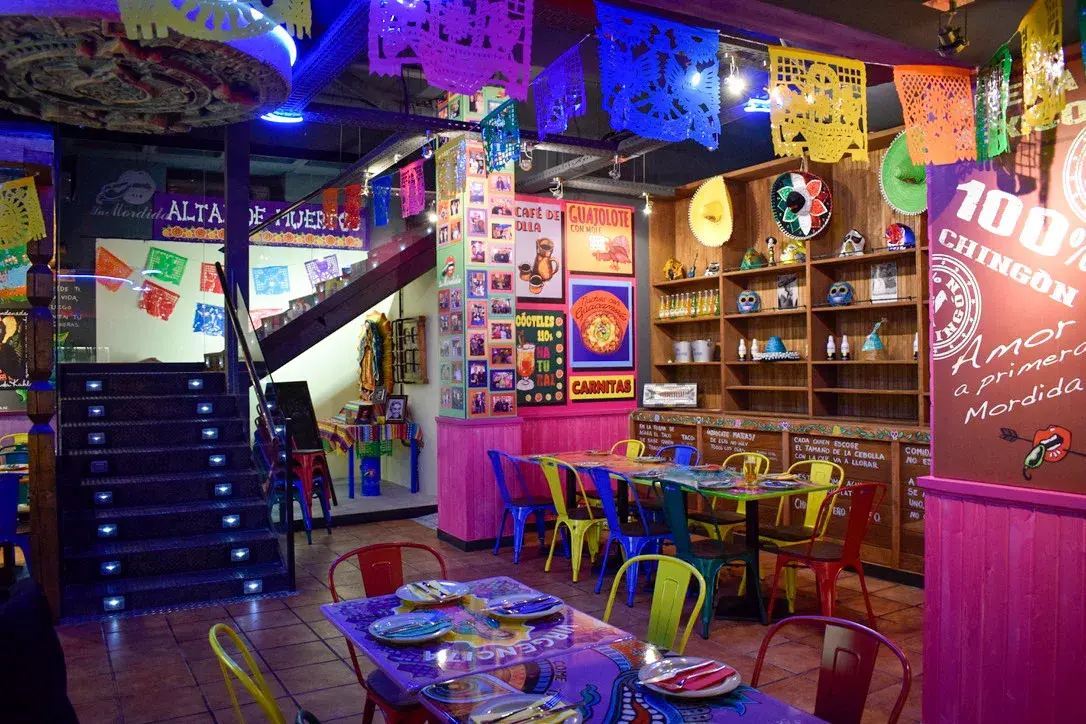Interior de La Mordida